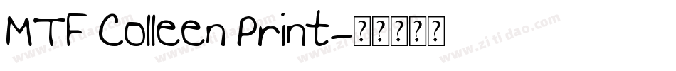 MTF Colleen Print字体转换